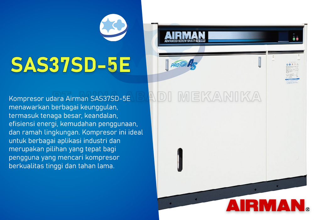 SAS37S-5E Kompresor AIRMAN
